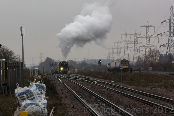 Tornado at Severn Tunnel Junction, 24th November 2012